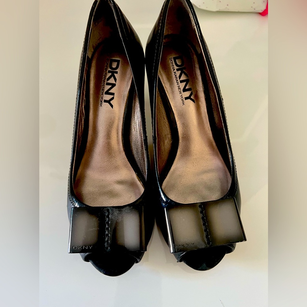 DKNY Metal Bow Pumps